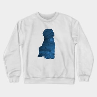 Labradoodle / Goldendoodle Dog Silhouette Crewneck Sweatshirt